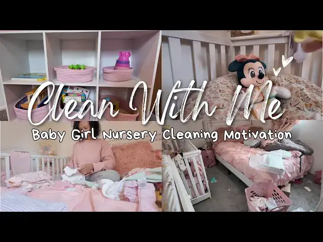 'Video thumbnail for Baby Girl Nursery Clean With Me:  It's Long Overdue!!'