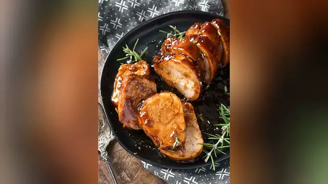 'Video thumbnail for healthy pork recipe'