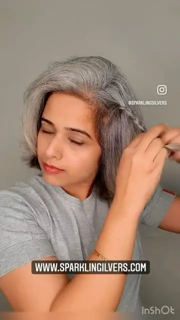'Video thumbnail for Braids are the best! 💖 #greyhairtransition #hairstyle'