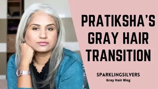 'Video thumbnail for Black to Natural Grey Hair | PRATIKSHA'S GREY HAIR TRANSITION STORY'