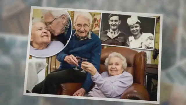 'Video thumbnail for A soldier saved a Jewish girl from Auschwitz and celebrates their 71st Wedding Anniversary'