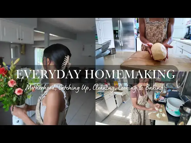 'Video thumbnail for Embracing The Homemaker Life | Day In The Life of a Stay at Home Mom: Clean With Me, Cooking & More'