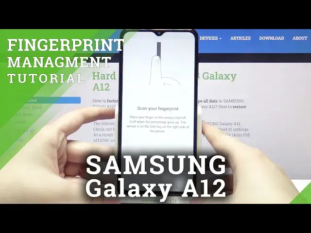 'Video thumbnail for How to Set Fingerprint in SAMSUNG Galaxy A12 – Add Screen Lock'