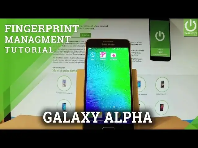 'Video thumbnail for Fingerprint in SAMSUNG Galaxy Alpha - Add / Use Fingerprint Lock'