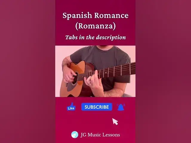 'Video thumbnail for Spanish Romance (Romanza) guitar tabs 馃幐馃尮'