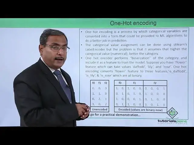 'Video thumbnail for Machine Learning - Preprocessing Structured Data - One Hot Encoding'