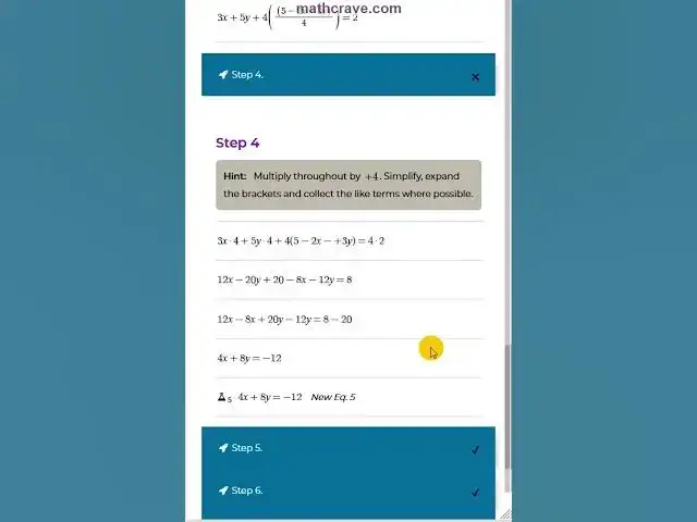 'Video thumbnail for Simultaneous Equations of 3 Unknowns - Step By Step Worksheet Using MATHFLICK SOLVER'