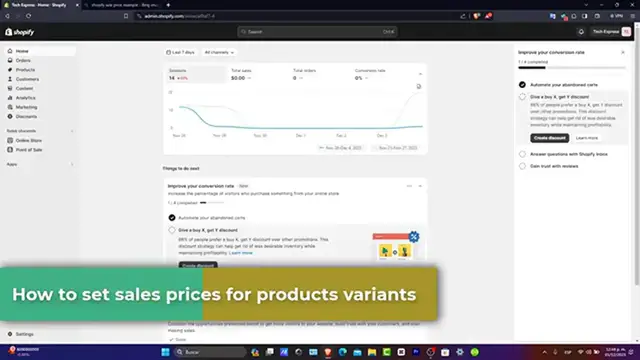 'Video thumbnail for How to Set Sale Prices for Products with Variants in Shopify (2024)'