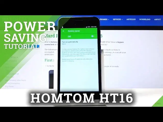 'Video thumbnail for How to Turn On / Off Power Saving Mode in HOMTOM HT16 – Low Power Solution'