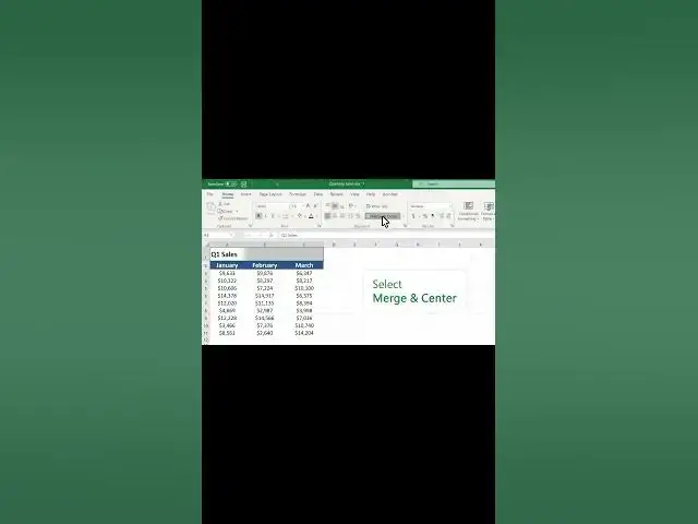'Video thumbnail for How to Merge and Unmerge Cells in excel #itsolzone #shorts #excel #tutorial #training'