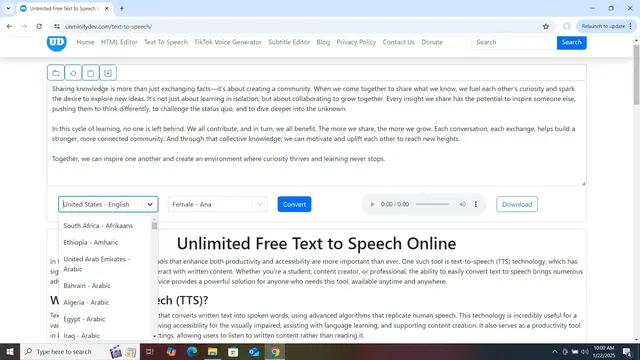 'Video thumbnail for Unlimited Free Text to Speech Online'