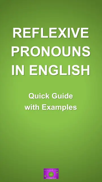 'Video thumbnail for Reflexive Pronouns: Quick Guide with Examples'