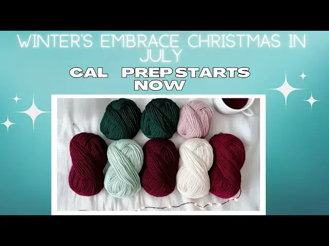 'Video thumbnail for Winter's Embrace Christmas In July CAL  crochet blanket prep'