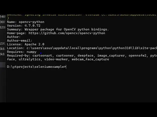 'Video thumbnail for How to Check Opencv version & location in Terminal'