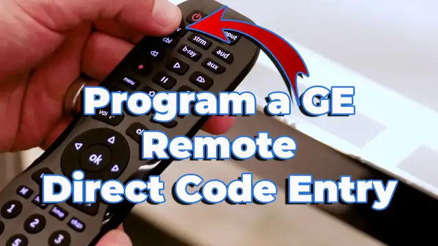 'Video thumbnail for How to program a GE universal remote with Direct Code Entry'