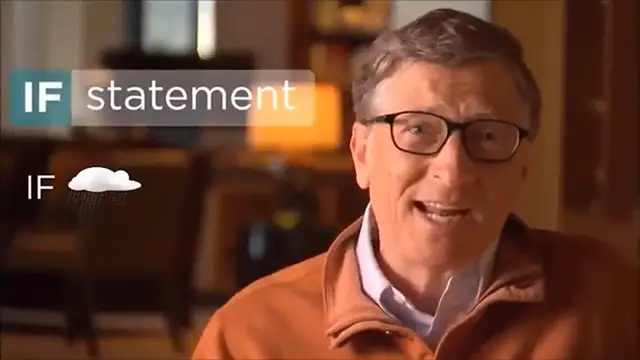 'Video thumbnail for Bill Gates Explains if Statement'