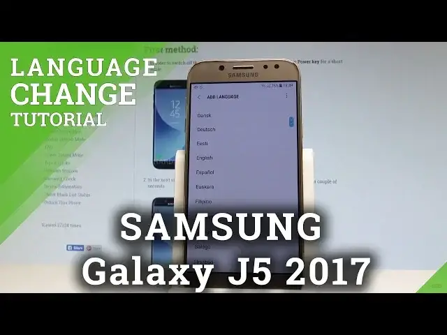 'Video thumbnail for How to Change Language in SAMSUNG Galaxy J5 2017 - Language Settings  |HardReset.Info'