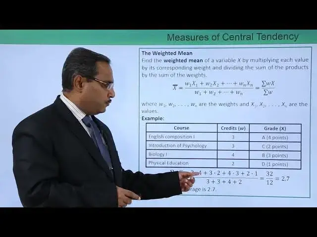'Video thumbnail for Machine Learning - Data Description - Measures of Central Tendency: Mean, Median and Mode'