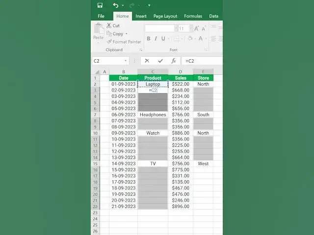 'Video thumbnail for Fill Empty Cells in Excel smartly😎 | Excel tricks #shorts #excel'