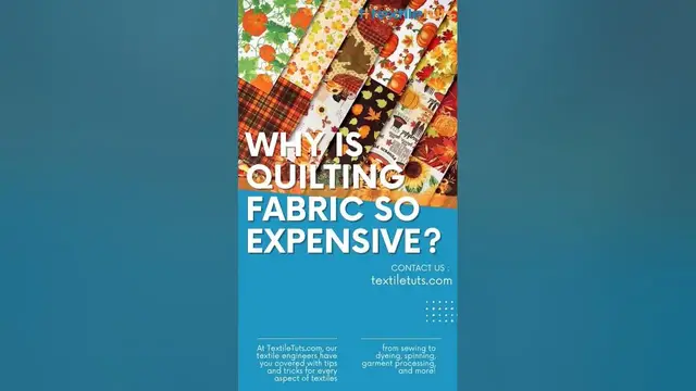 'Video thumbnail for Why Is Quilting Fabric So Expensive?" Unraveling the Mystery | #shorts'