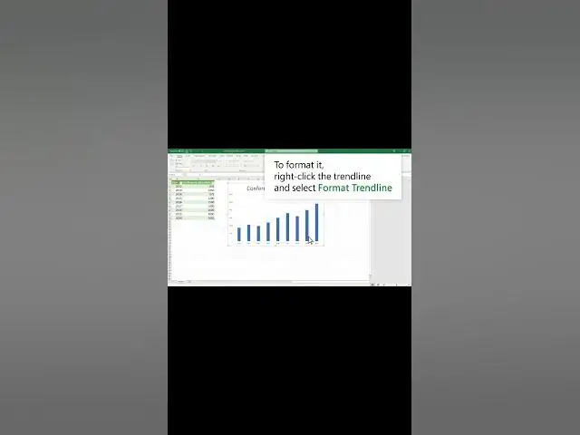 'Video thumbnail for Add a trend or moving average line to a chart #itsolzone #shorts #excel #tutorial #training'