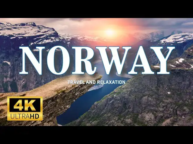 'Video thumbnail for Norway in 4K | Fly over Norway with relaxing music'