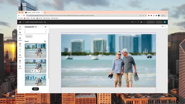 'Video thumbnail for Adobe Express Generative Fill_  Insert or replace objects in photos'