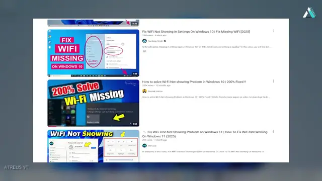 'Video thumbnail for FIX WiFi Icon MissingNot Showing! Fastest Way to Restore WiFi + Fix Can't Connect to Network[2025] - 720'