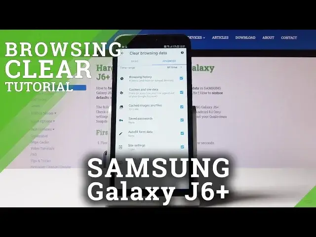 'Video thumbnail for How to Clear Browsing Data in Samsung Galaxy J6+'