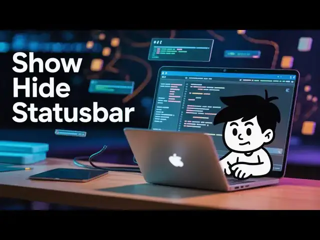 'Video thumbnail for How to Show & Hide Statusbar in VSCode IDE'