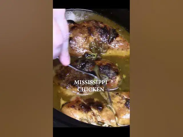 'Video thumbnail for Mississippi Chicken in the Crockpot'