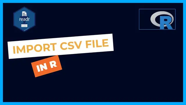 'Video thumbnail for Import CSV File in R using read.csv and read_csv (readr tidyverse)'
