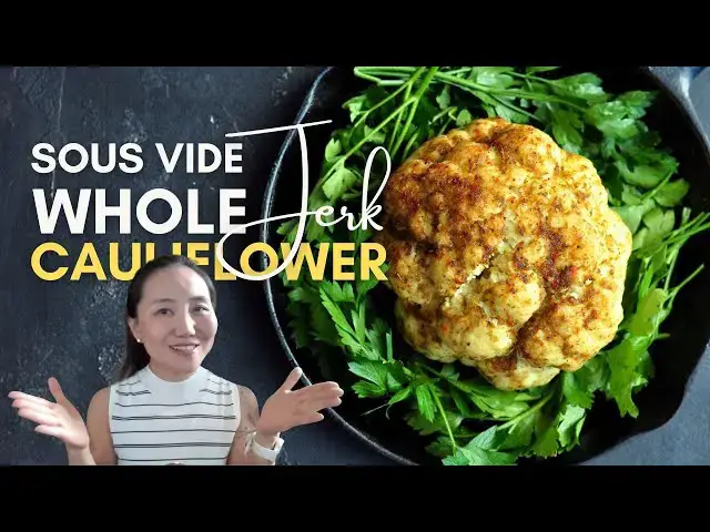 'Video thumbnail for Sous Vide Whole Jerk Cauliflower'