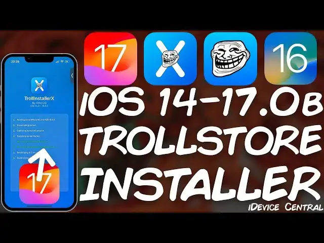 'Video thumbnail for iOS 15.0 - 17.0 Beta TROLLSTORE Install Method RELEASED! TrollInstallerX Supports iOS 17.0 Beta'