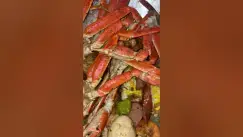 'Video thumbnail for Seafood Bake, a seafood boil alternative, keeping all the flavors inside. #seafoodboil #crabs #corn'