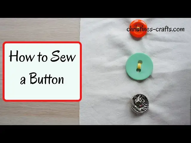 'Video thumbnail for HOW TO SEW A BUTTON 3 DIFFERENT STYLES OF BUTTON - Basic hand stitching clothing repairs'