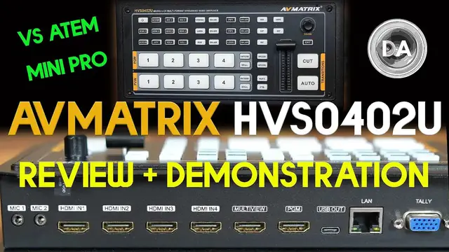 'Video thumbnail for AVMatrix HVS0402U Review + Demonstration | vs Atem Mini Pro'