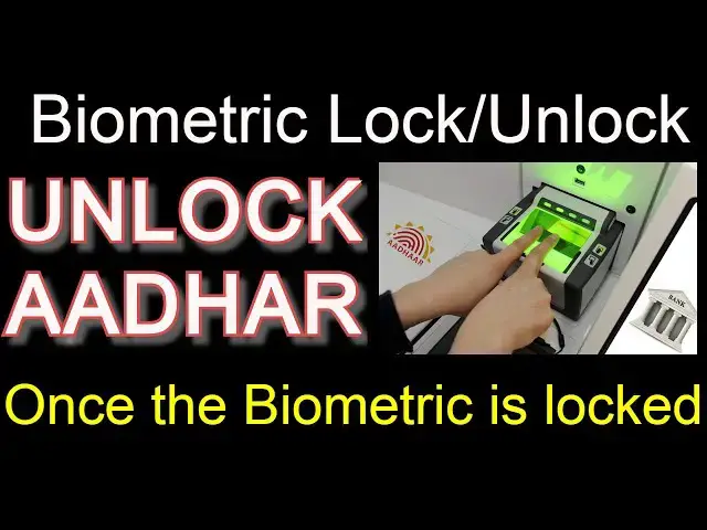 'Video thumbnail for TUTORIAL: How to UNLock your Biometric data in Aadhaar? | UIDAI WEBSITE ONLINE UNBLOCKING OF AADHAR'