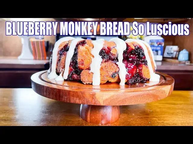 'Video thumbnail for BLUEBERRY MONKEY BREAD Turning A Classic into a Luscious Sweet Treat'