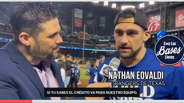 'Video thumbnail for MLB: Nathan Eovaldi talks about his impressive performance in the 2023 World Series'