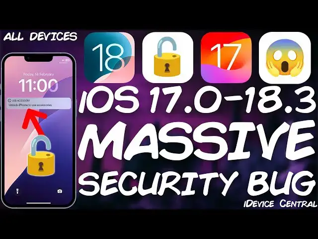 'Video thumbnail for iOS 18.3 - 17.0 Massive iPhone USB VULNERABILITY Released! This is Amazing!'