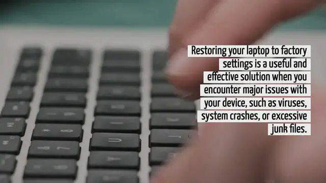 'Video thumbnail for How To Restore Laptop To Factory Settings'
