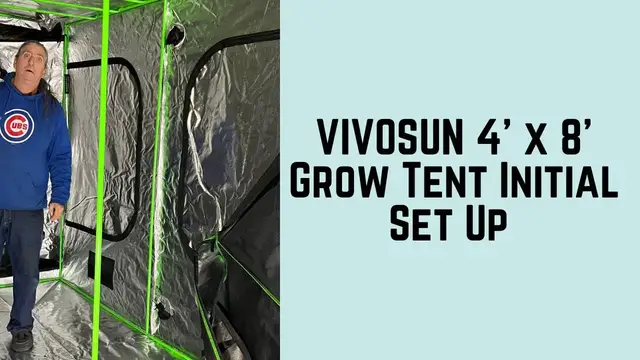 'Video thumbnail for VIVOSUN 4’ x 8’ Grow Tent Initial Set Up'