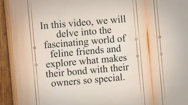 'Video thumbnail for Feline Friends: Understanding the Unique Bond Between Cats and Their Owners'