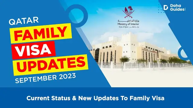 'Video thumbnail for Qatar Family Visa: 7 New Updates & Current Status (Sep 2023)  | DohaGuides.com'