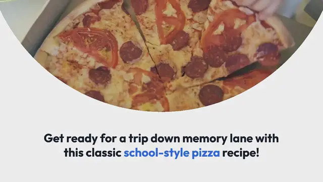 'Video thumbnail for School Lunch Pizza Recipe'