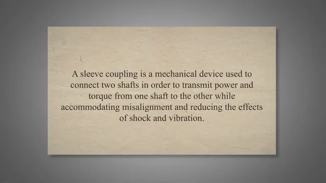 'Video thumbnail for What is a Sleeve Coupling? A Detailed Guide'