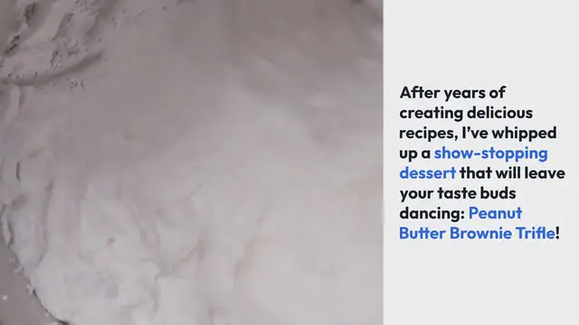 'Video thumbnail for Peanut Butter Brownie Trifle'
