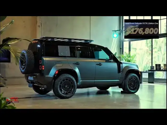 'Video thumbnail for 2025 Land Rover Defender OCTA / Edition One - A look at the most powerful Defender-'