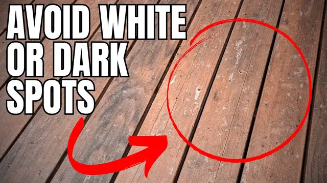 'Video thumbnail for White Spots on Deck After Staining | Why and How to Prevent'